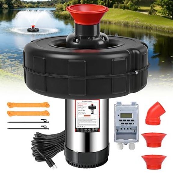 10 Best Pond Fountains for 2026 (Add Serenity to Your Yard) 2 1 hp 15000 gph fountain