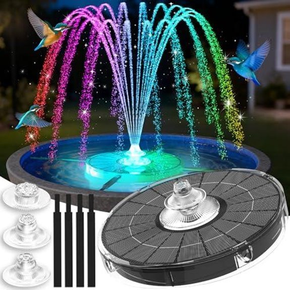 4000mah solar fountain pump