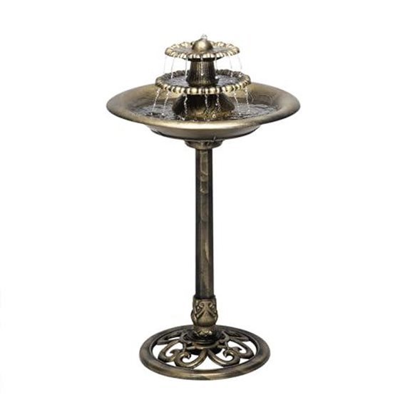 10 Best Electric Bird Bath Fountains for 2026 8 alpine pedestal fountain three tier