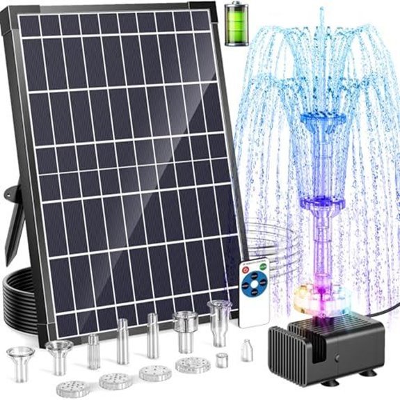 15 Best Solar Powered Pond Pumps With Battery Backup for 2027 8 antfraer 12w solar fountain pump