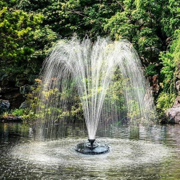 biling floating pond fountain