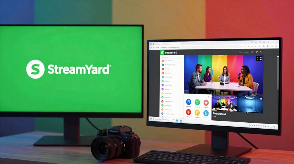 How Does StreamYard Work? 6 branded polished stream setup