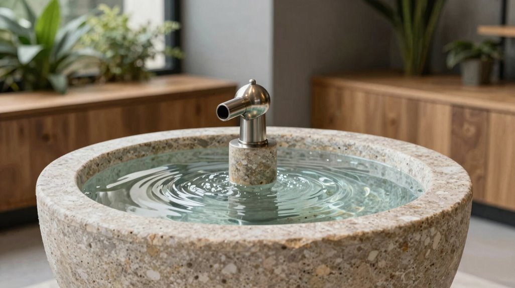 7 Indoor Fountain Ideas to Transform Your Space 5 cast stone resin metal echoes