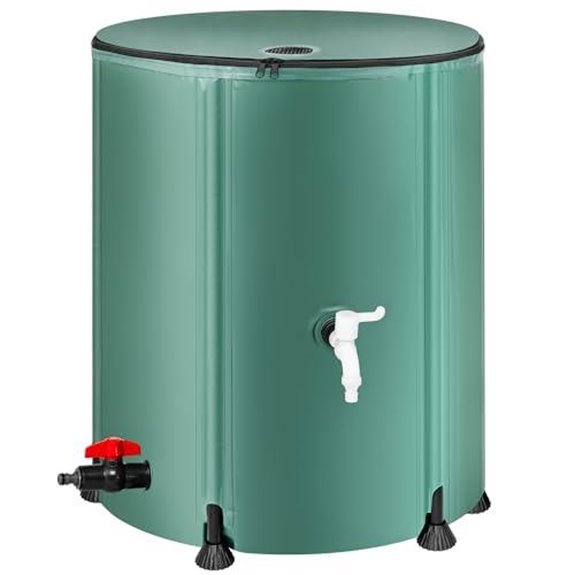collapsible 53 gallon rain barrel