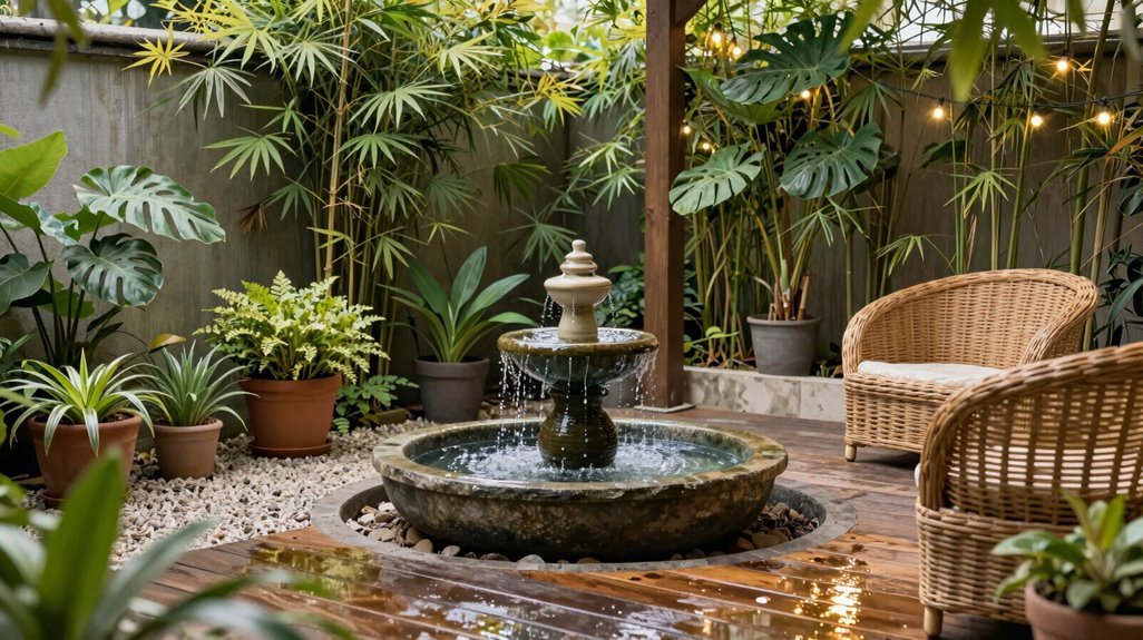 compact fountains for small spaces
