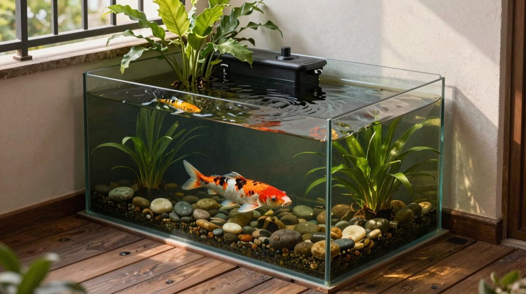 container pond size and weight limits