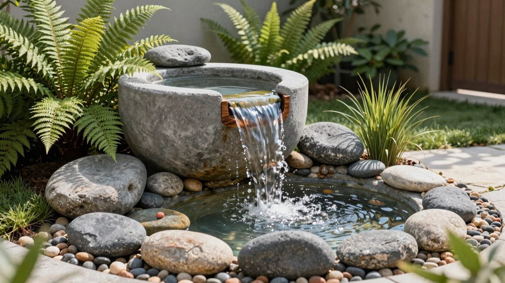 container waterfalls for small rentals