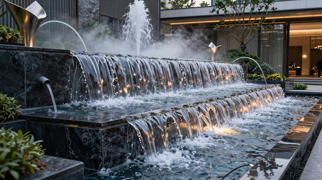 custom large scale fountain costs escalate
