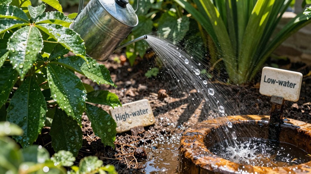 different plants different watering