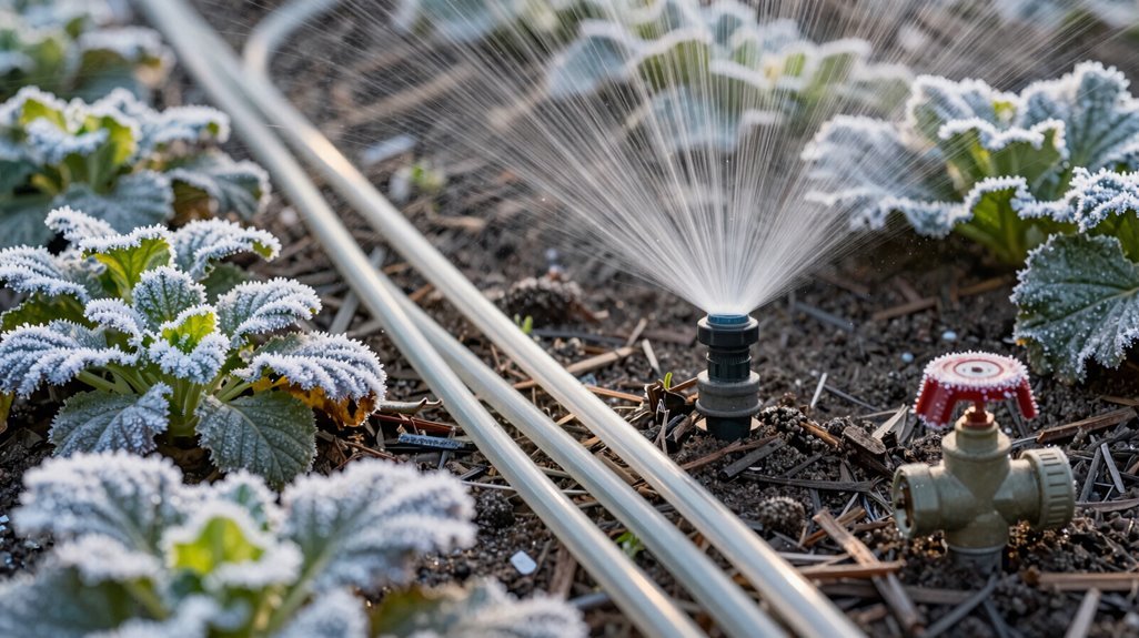 drain store protect irrigation components