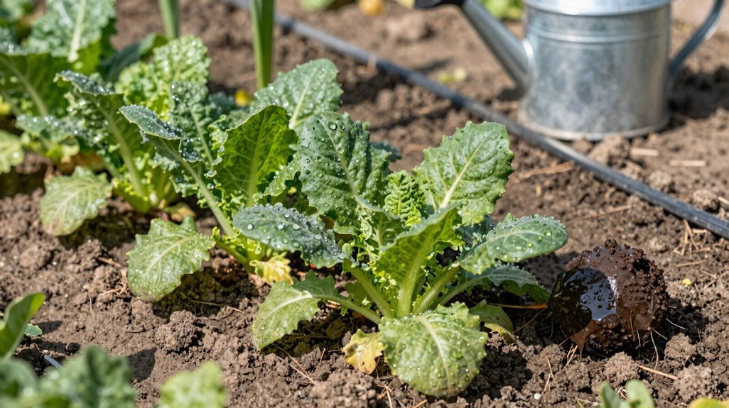 established plants thrive with reduced watering