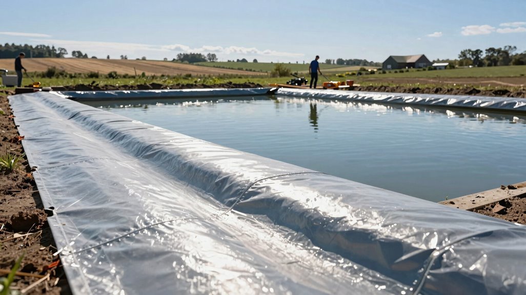 farm pond liner cost ranges