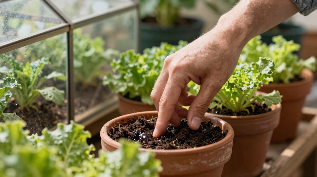 finger test reveals soil moisture depth
