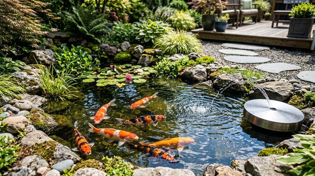five koi pond ideas