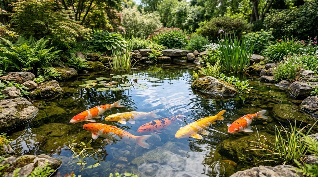 five koi pond ideas