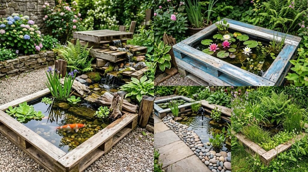five pallet pond ideas for backyard