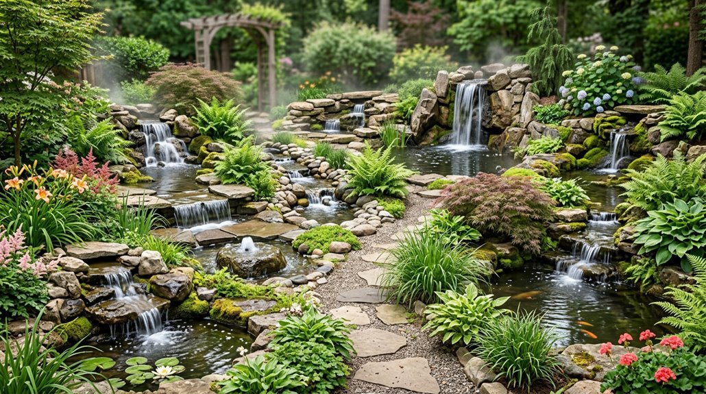 four word phrase garden waterfall ideas showcase