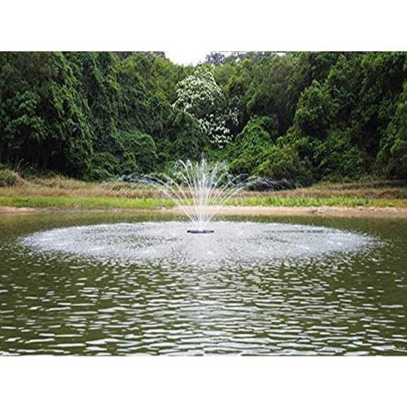 fp pond floating fountain with leds
