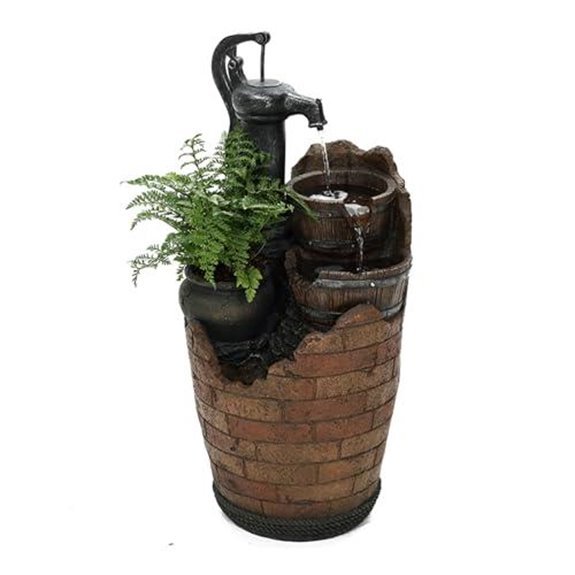 glenville pump cascading fountain