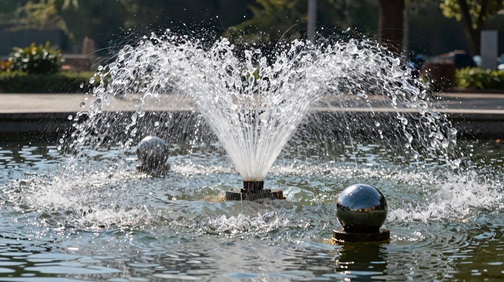 globe shaped immersive water spray