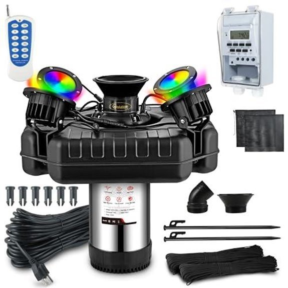 5 Best Lake Fountains for 2027 (Transform Your Waterscape) 4 goldlife pond fountain aerator rgb lights