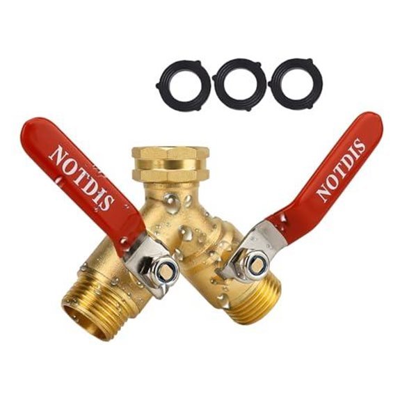 heavy duty brass hose splitter