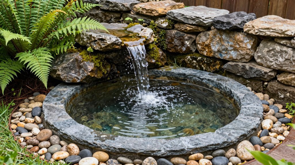 hidden compact pond pump concealment