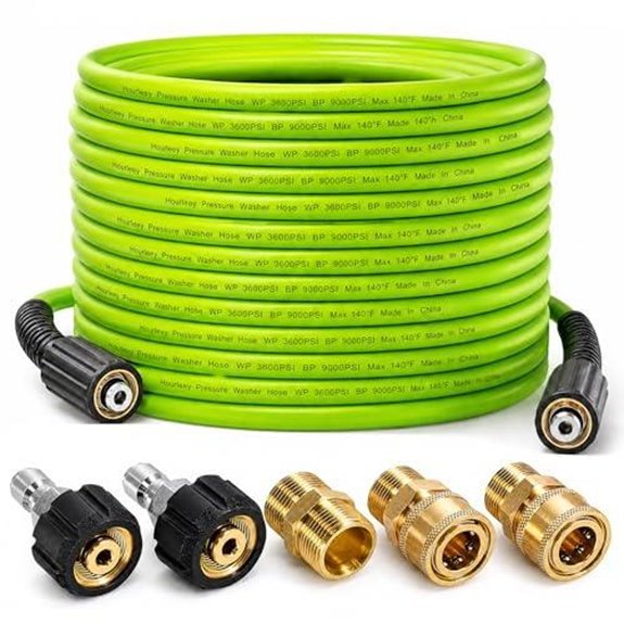 hourleey 50ft pressure washer hose