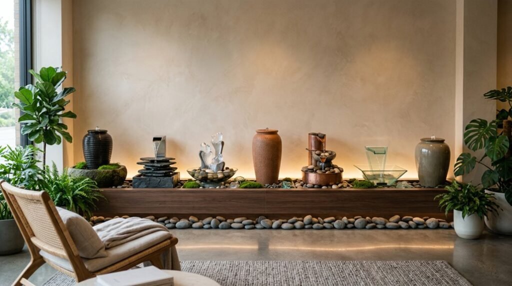 indoor fountain ideas for spaces