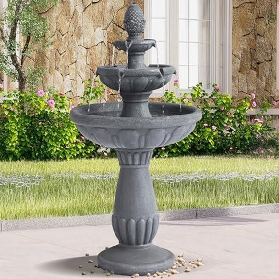 italian outdoor 3 tier fountain