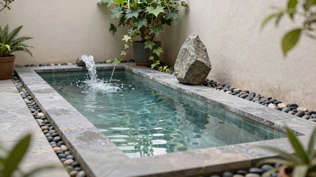 katsura fountain creates serene space