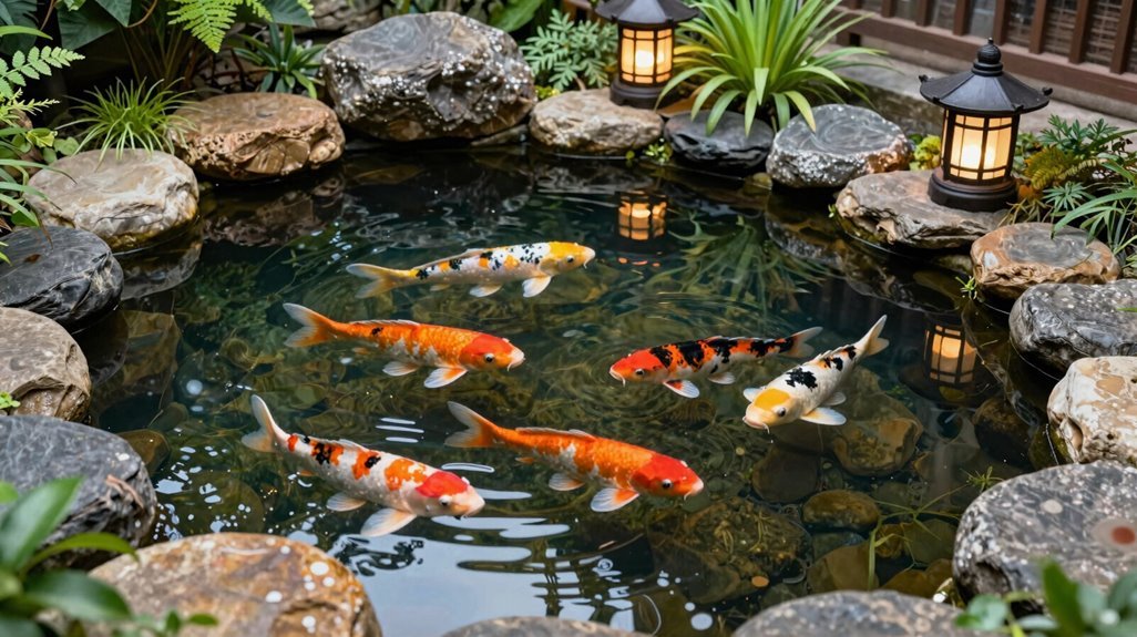 koi pond design care meditation