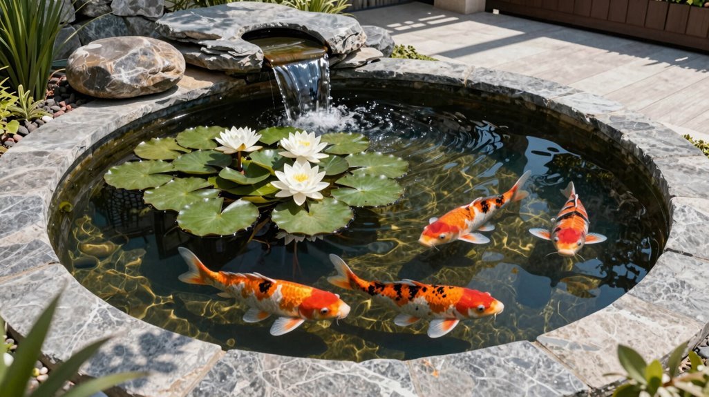 7 DIY Koi Pond Ideas That Transform Your Backyard 4 layered koi pond morning bloom balance