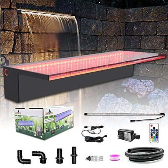 longrun led waterfall spillway