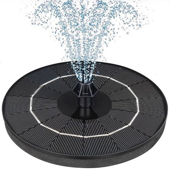 mademax solar fountain pump bird bath garden accessory