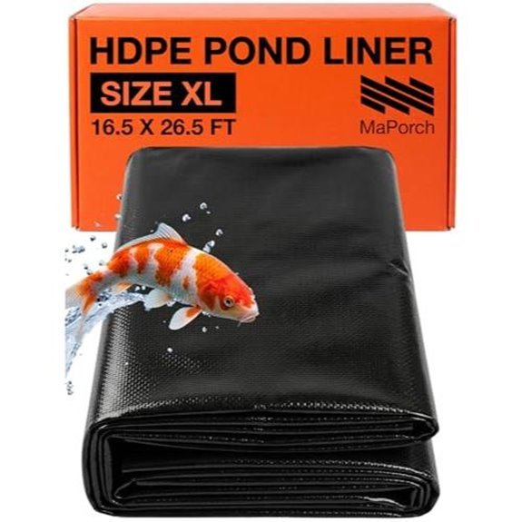 maporch pond liner dimensions heavy duty