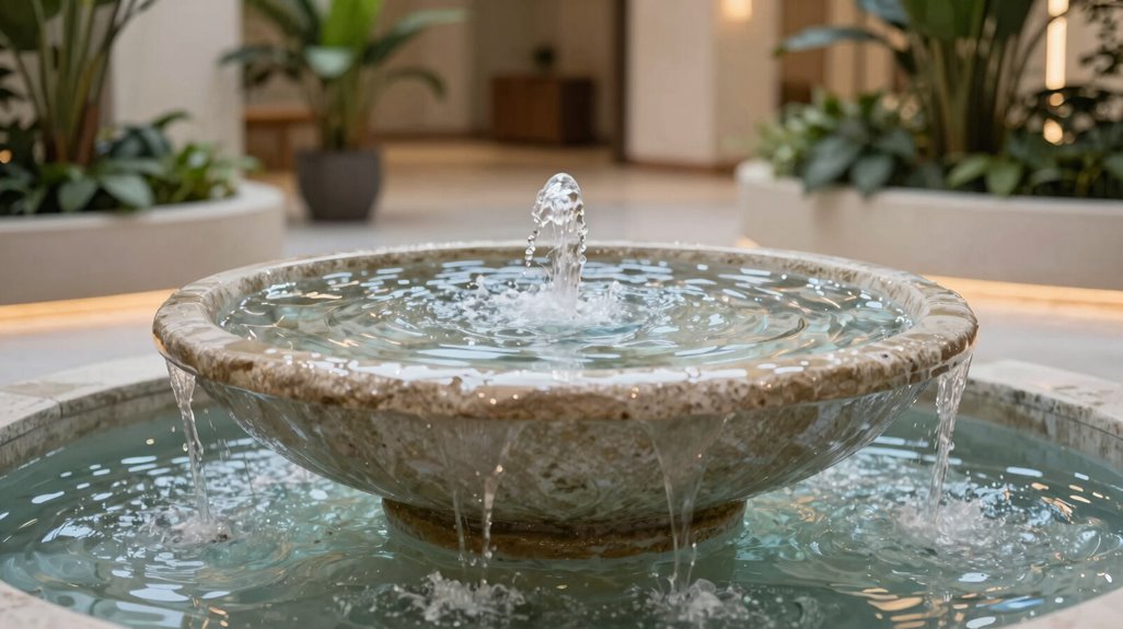 7 Indoor Fountain Ideas to Transform Your Space 4 mapping fountain placement for sound control