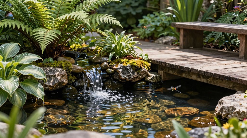 midsize pond with waterfall harmony