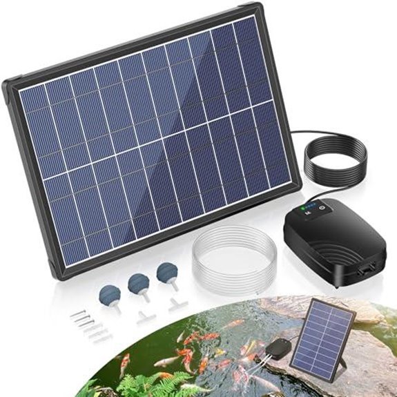 15 Best Solar Powered Pond Pumps With Battery Backup for 2027 14 nfesolar 8w solar aerator with battery backup
