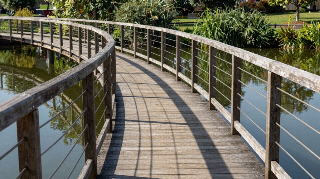 open sided versus railing bridge safety