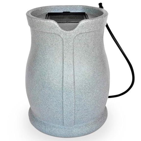 outdoor 45 gallon rain barrel