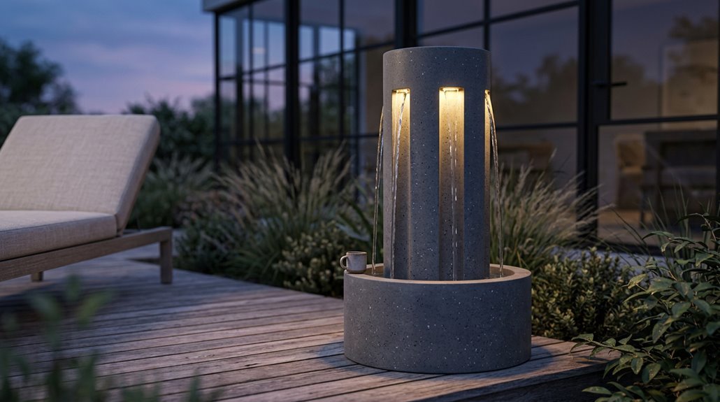 outdoor lighted water fountain roundup