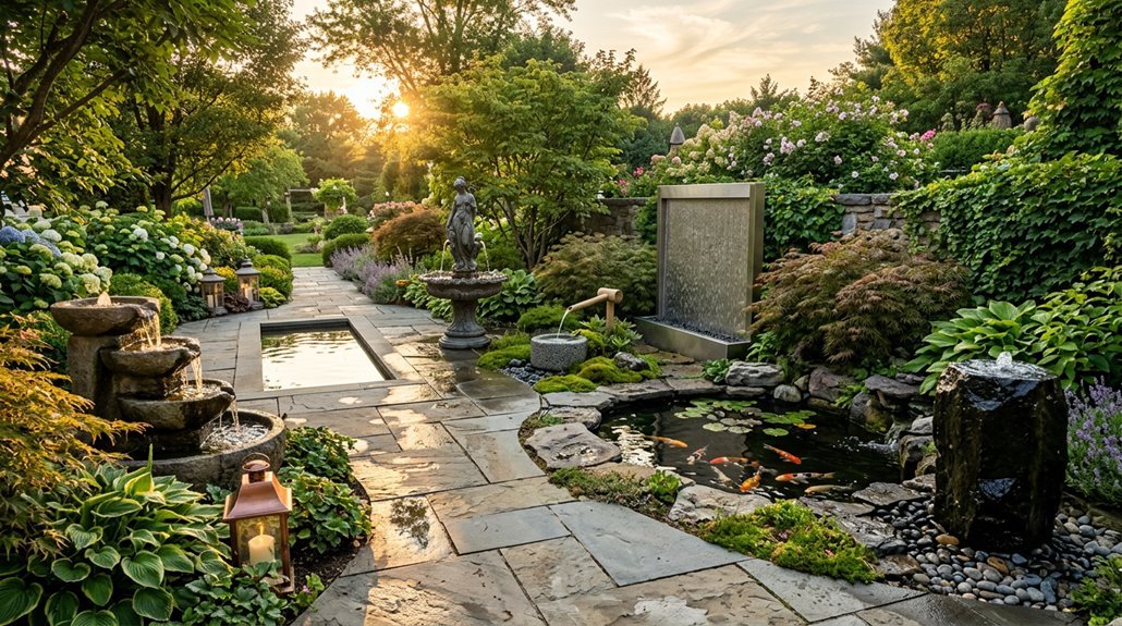 patio water feature ideas