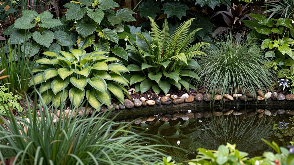 5 Ways to Hide a Pond Liner for a Natural Look 5 plants soften pond edges