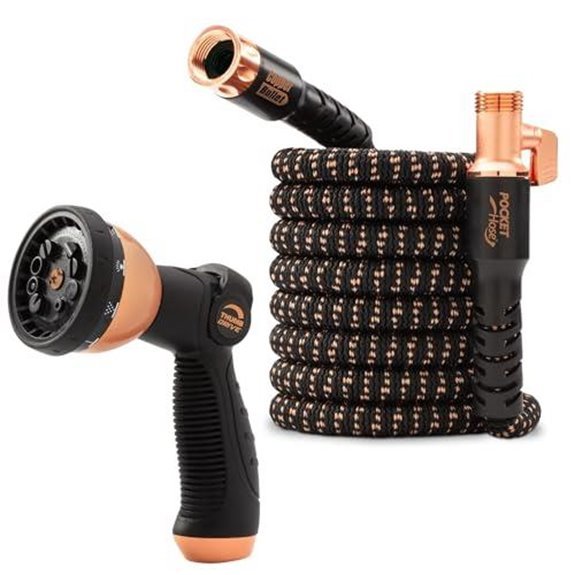 pocket hose 50 ft copper bullet 10 pattern 650 psi