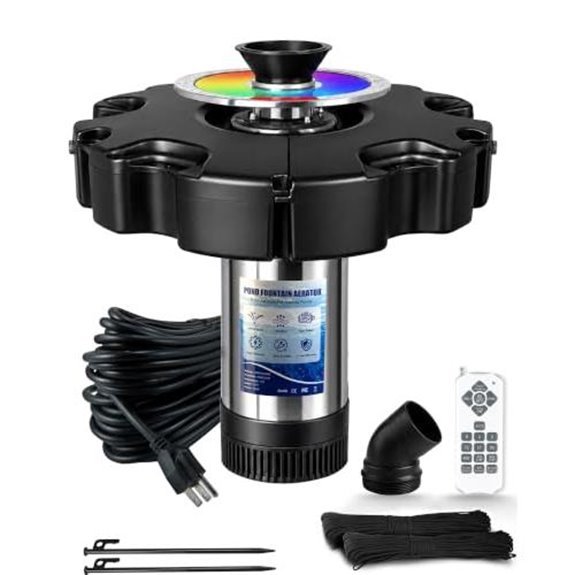 pond aerator with rgb lights