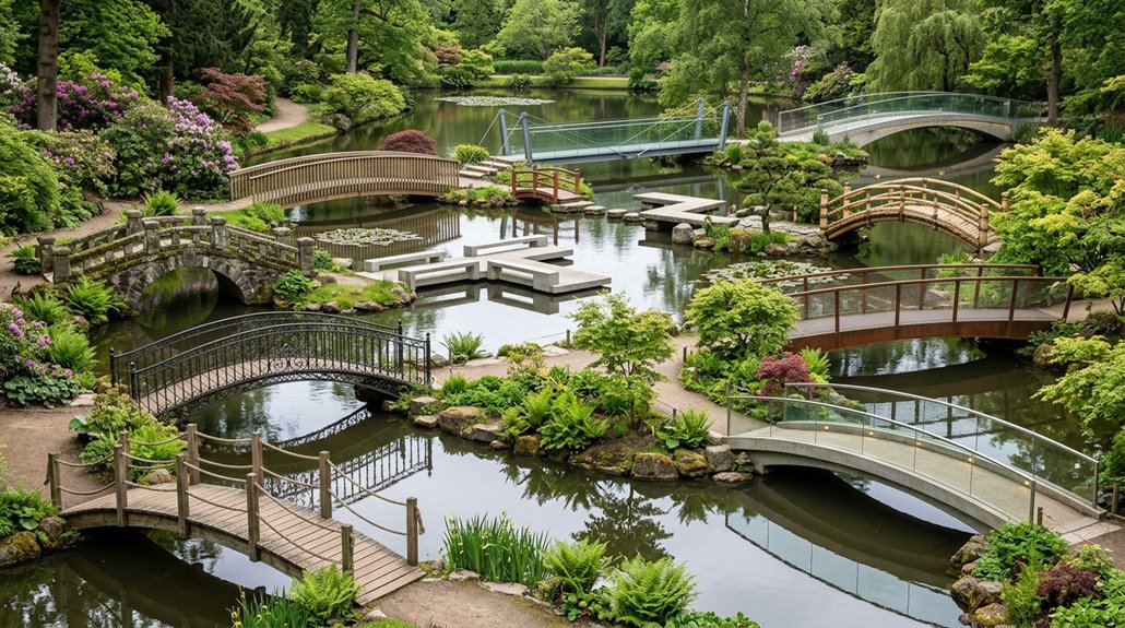 pond bridge design ideas