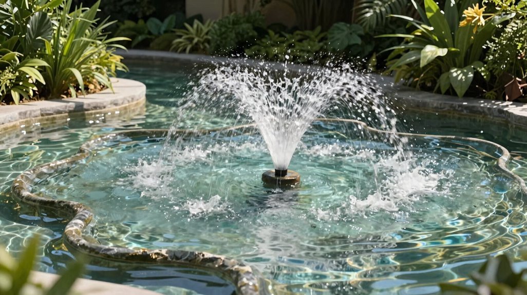 pond geometry governs spray reach