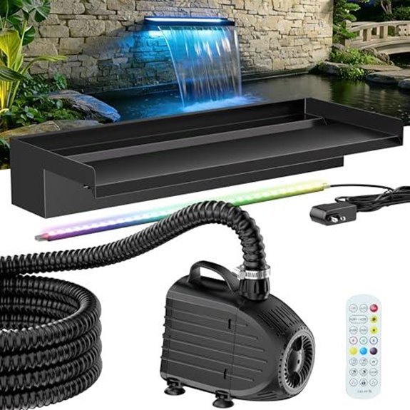 pond rgb led spillway kit