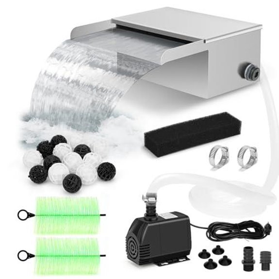 pond waterfall spillway kit